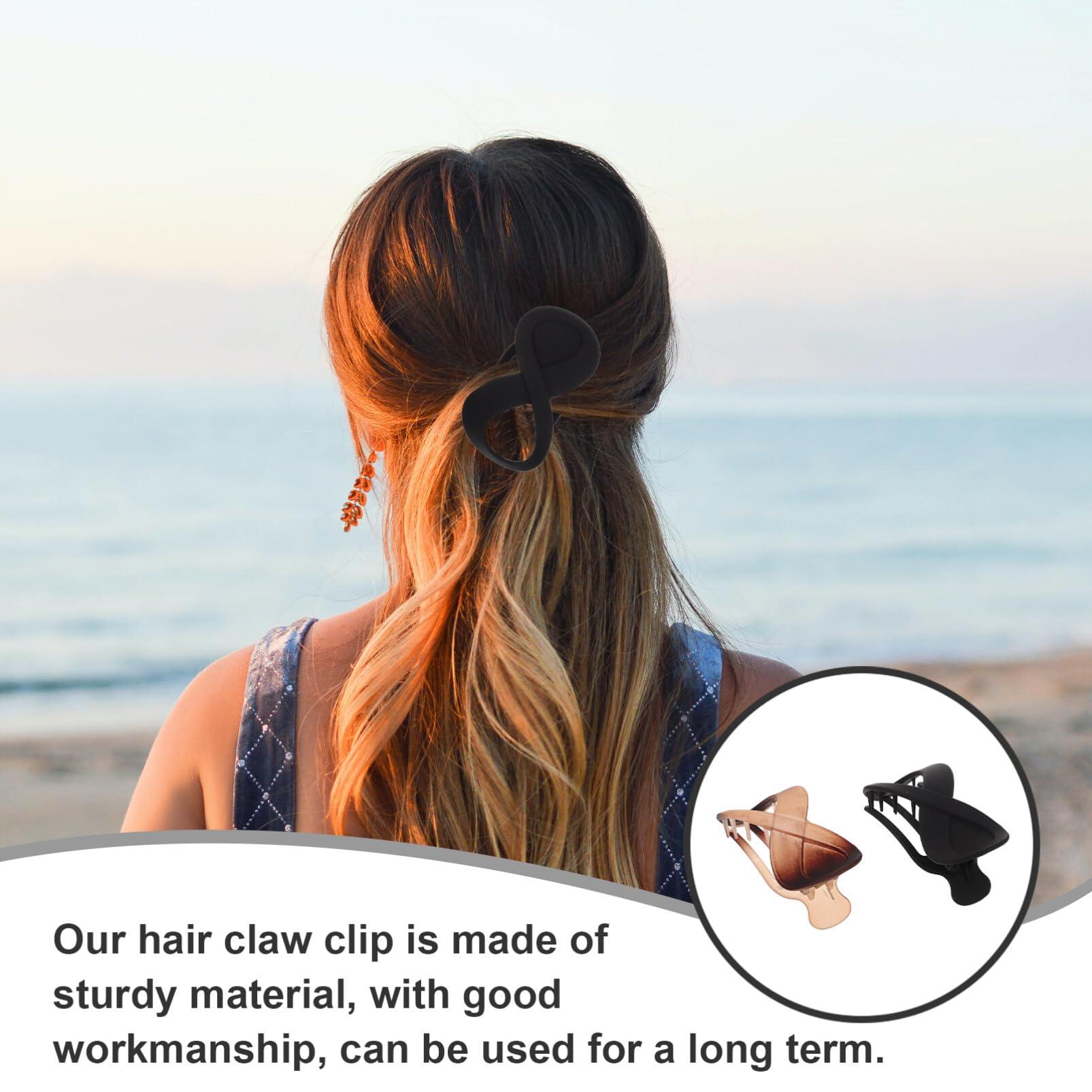 Beaupretty Beaupretty 2pcs Flat Hair Clips Hair Accessories for Women Flat Hair Claw Hair Clips for Fine Hair Large Hair Clips Hair Styling Clips Jaw Clips for Thick Hair Clips for Hair Girl Claw Clip