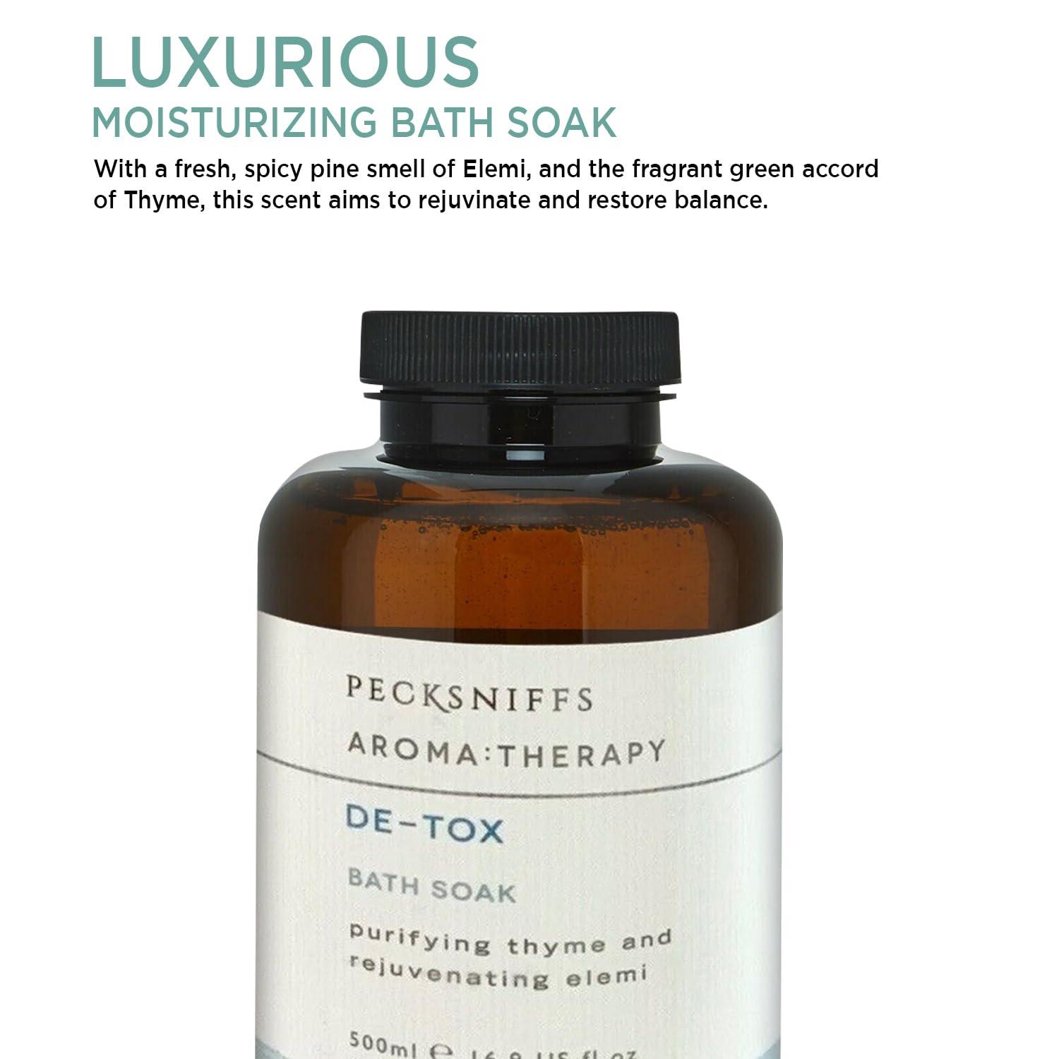 Pecksniff\'s Pecksniff\'s Aroma:Therapy De-Tox Bath Soak Decanter | 500ml/16.9 Fl Oz