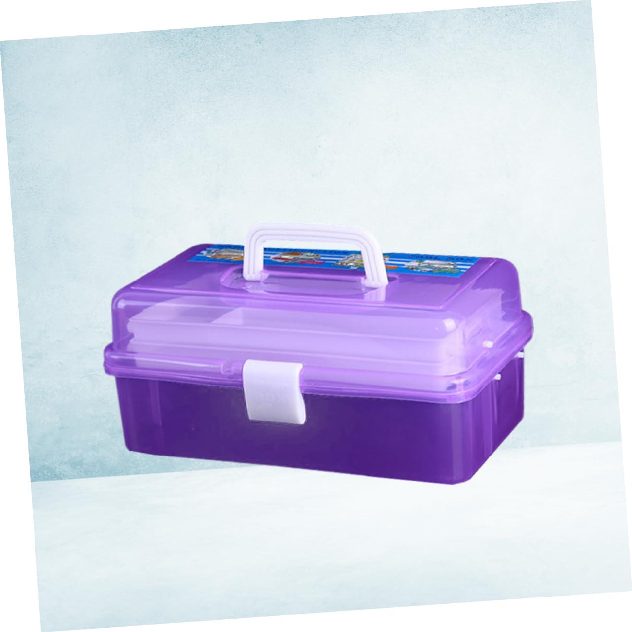 STOBOK STOBOK Cosmetic Organizer Box Plastic Tool Box Storage Dividers Acrylic Makeup Storage Case