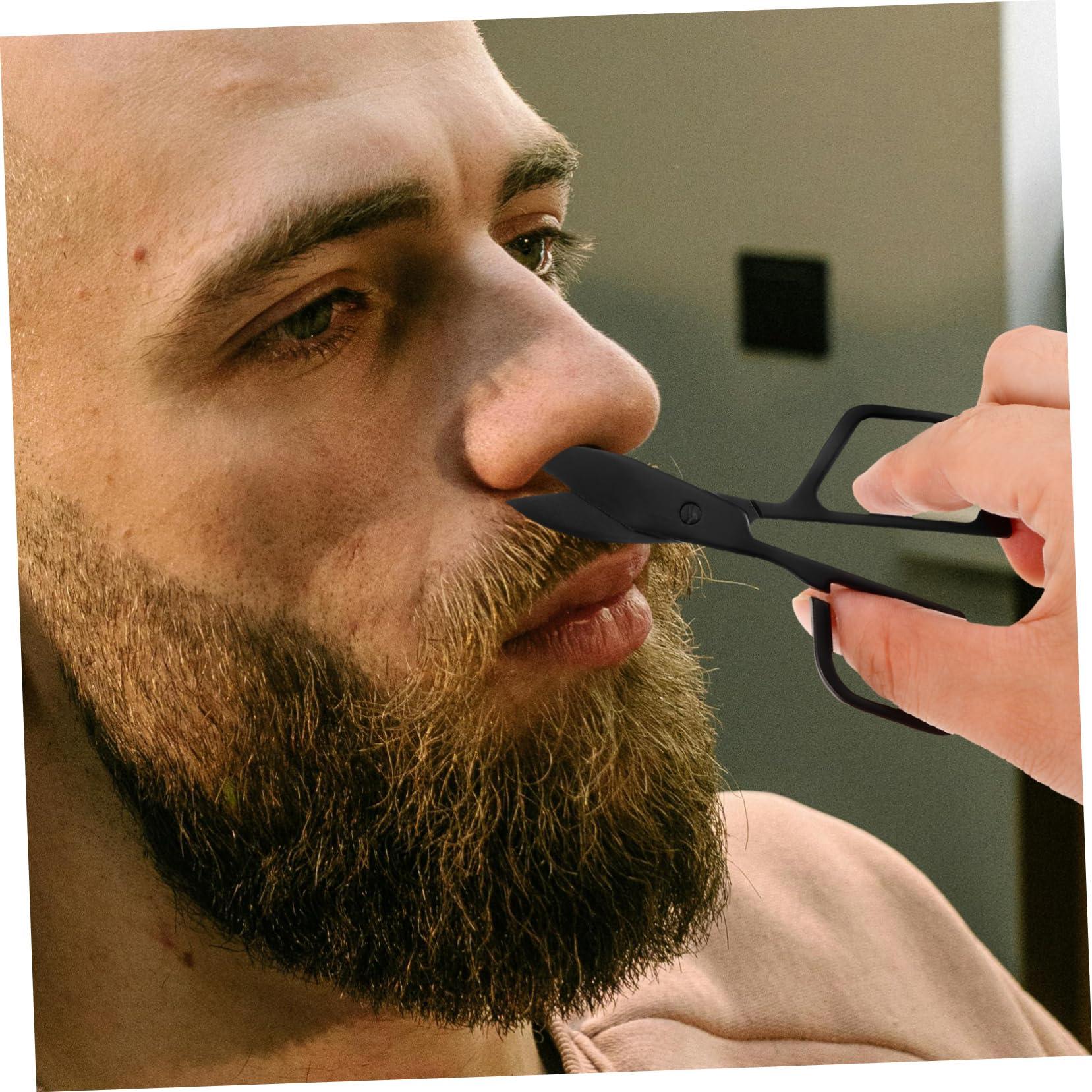 SKISUNO SKISUNO Sturdy Nasal Hair Scissors for Men Small Hair Scissors Round Tip Easy-to-Clean Nose Hair Removal Scissors