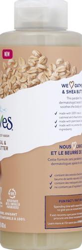 St. Ives St. Ives Body Wash - Soothing Moisturizing Cleanser with Oatmeal & Shea Butter, Natural Body Wash for Sensitive Skin Made with Plant-Based Cleansers and 100% Natural Extracts, 16 Ounces