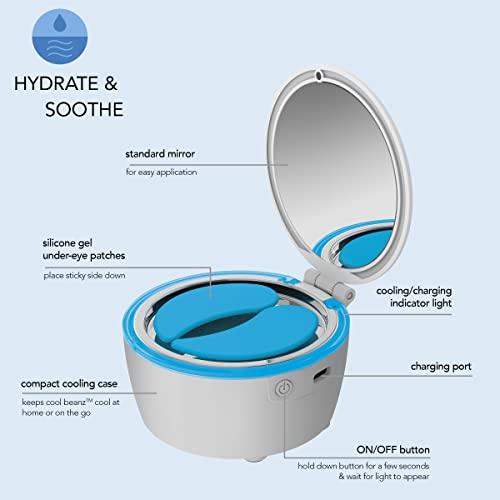 Conair skn by conair Cool Beanz Reusable Under Eye Patches, Rechargeable Cooling Eye Mask to Reduce Dark Circles and Puffiness, and Refresh Tired Eyes