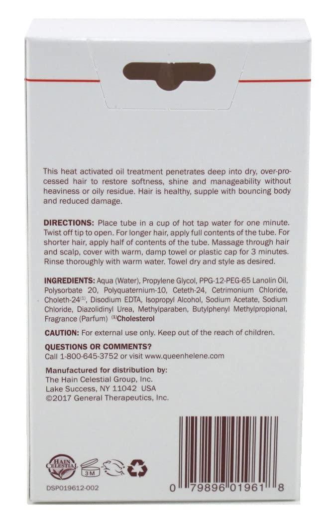 Para Laboratories Queen Helene Cholesterol Hot Oil Treatment 3 Ct 1 Ounce Tubes (Pack of 6)