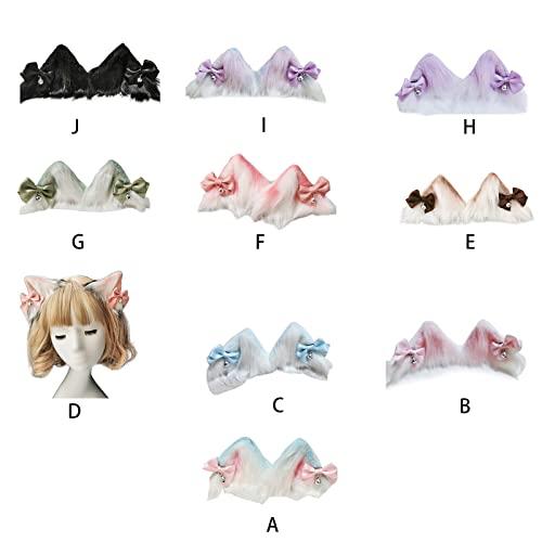 Junhcone Junhcone Cartoon for Cat Ear Shape Design Girls Hair Clips Lovely Barrettes Animal Ear Hairpin Plush Hair Clips for Kids Party We