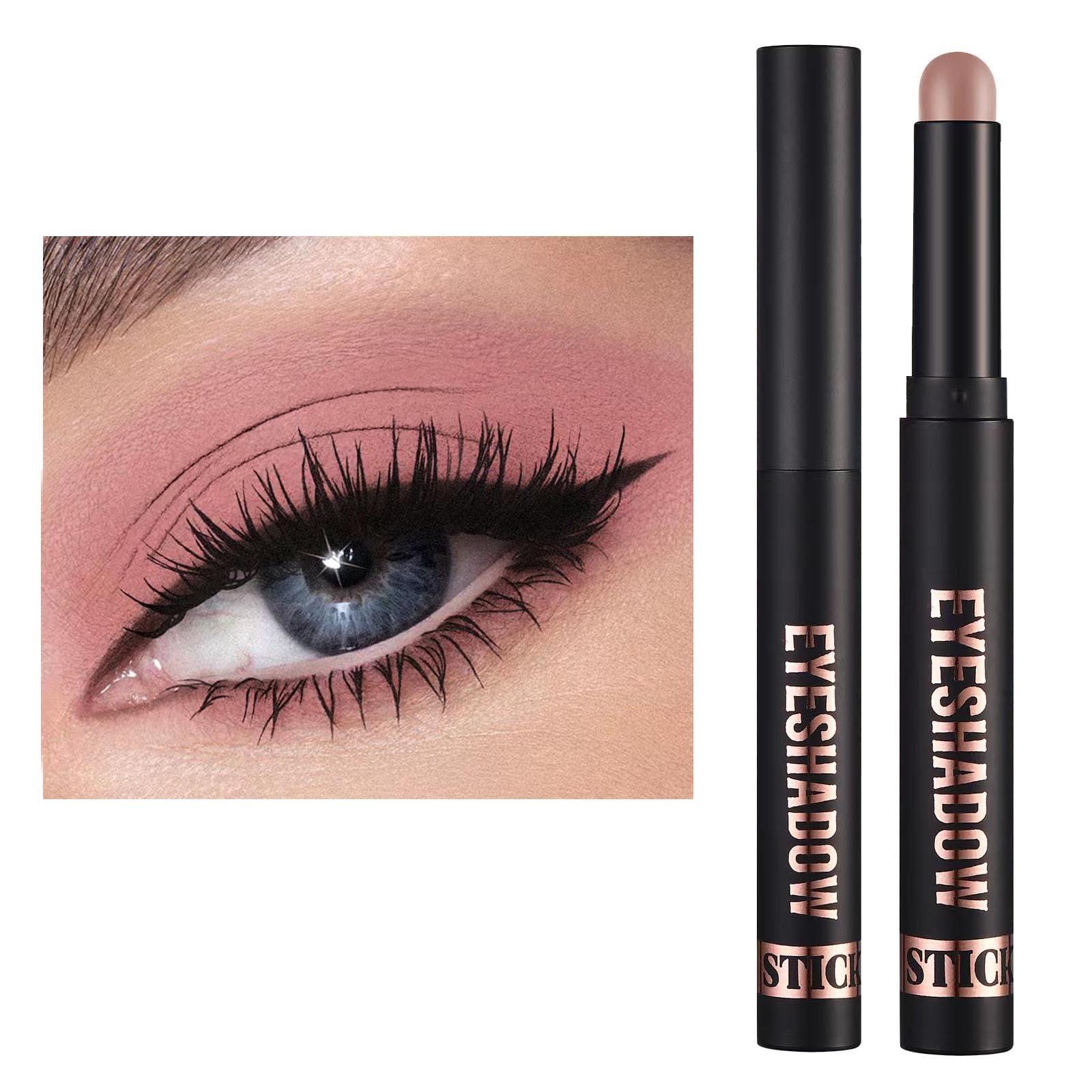 Mefyhtune Mefyhtune Eyeshadow Pencil Smooth Matte Cream Eyeshadow Stick, High Pigmented Long Lasting Waterproof Eye Shadow Pencil Makeup, Hypoallergenic Eyeshadow Highlighter Stick Eye Liner (11#)