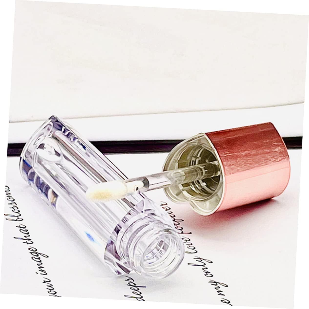 Hemoton Hemoton Heart Shaped Lip Gloss Containers Empty Lip Gloss Tubes Plastic Refillable for Travel Leakproof